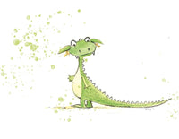 Thumbnail for Little Green Dragon Print