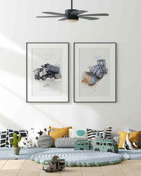 Thumbnail for truck prints for boys rooms