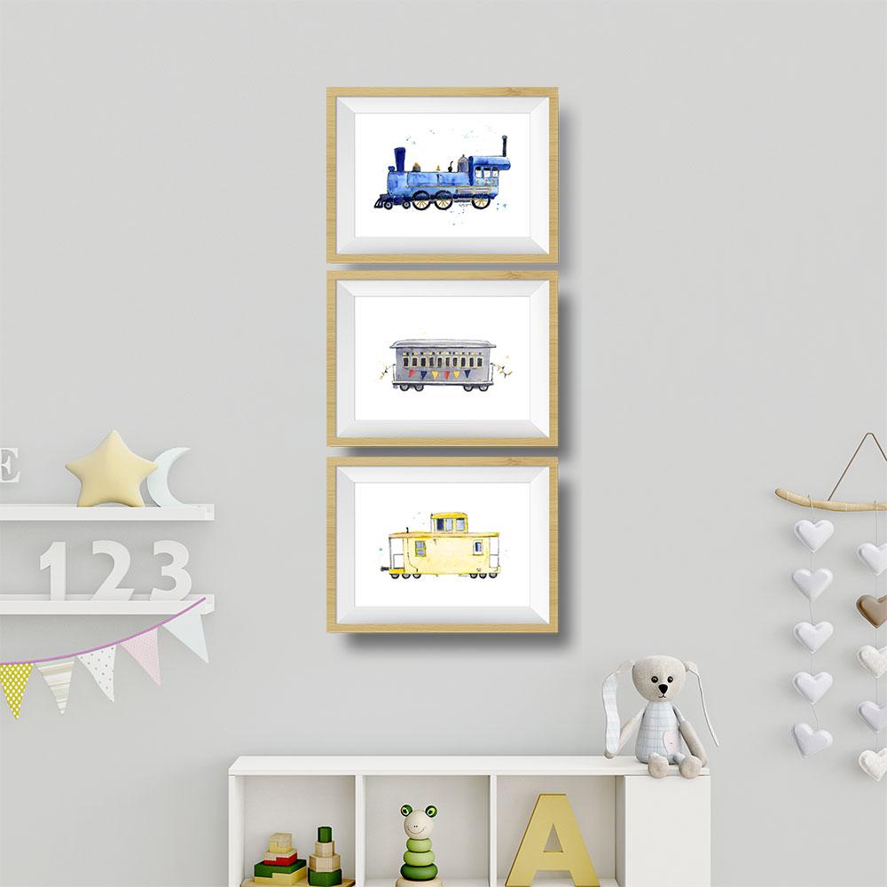 Navy Blue Train Print (download)
