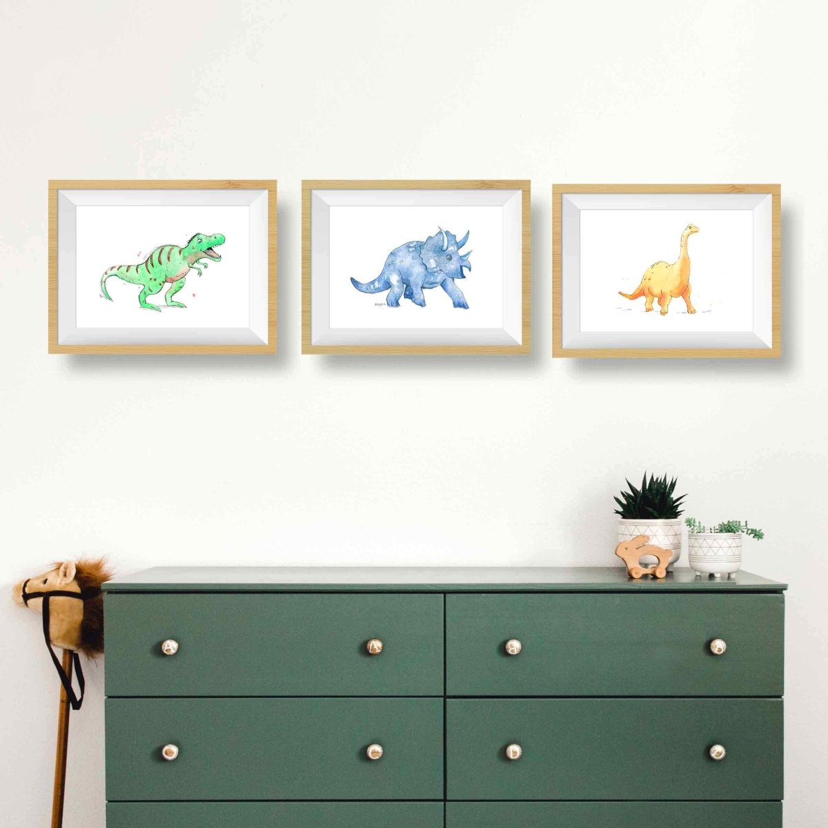 Orange Brachiosaurus Print