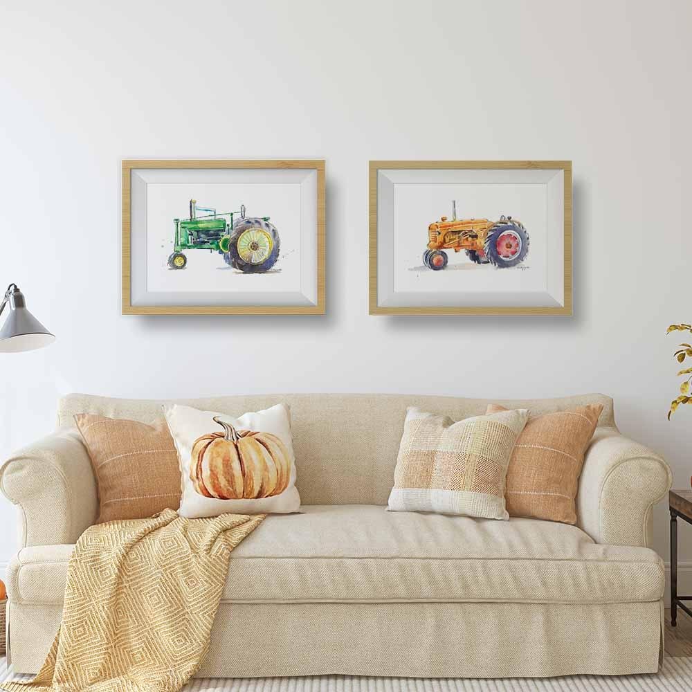 Green Tractor Print #5