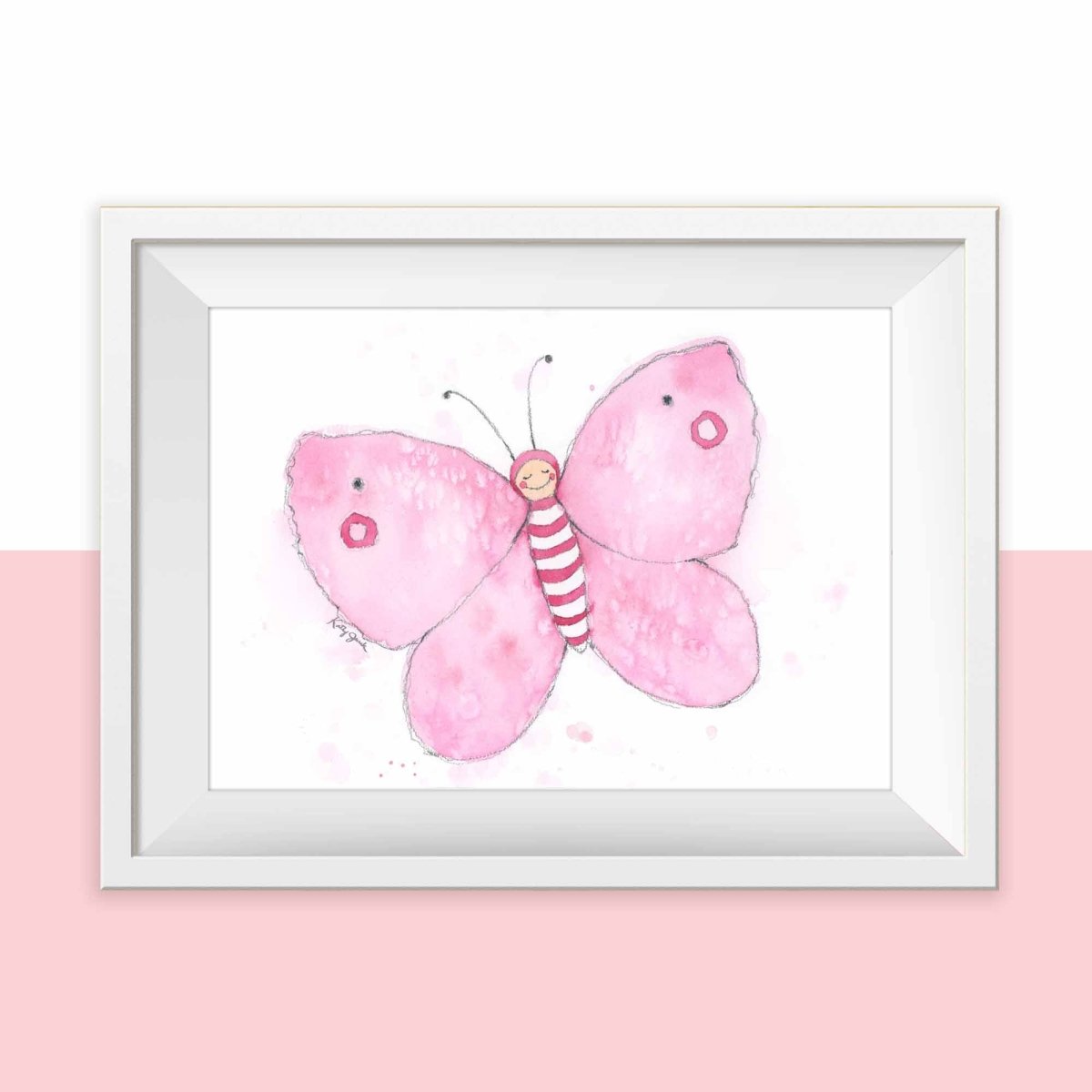 butterfly nursery wall art girl
