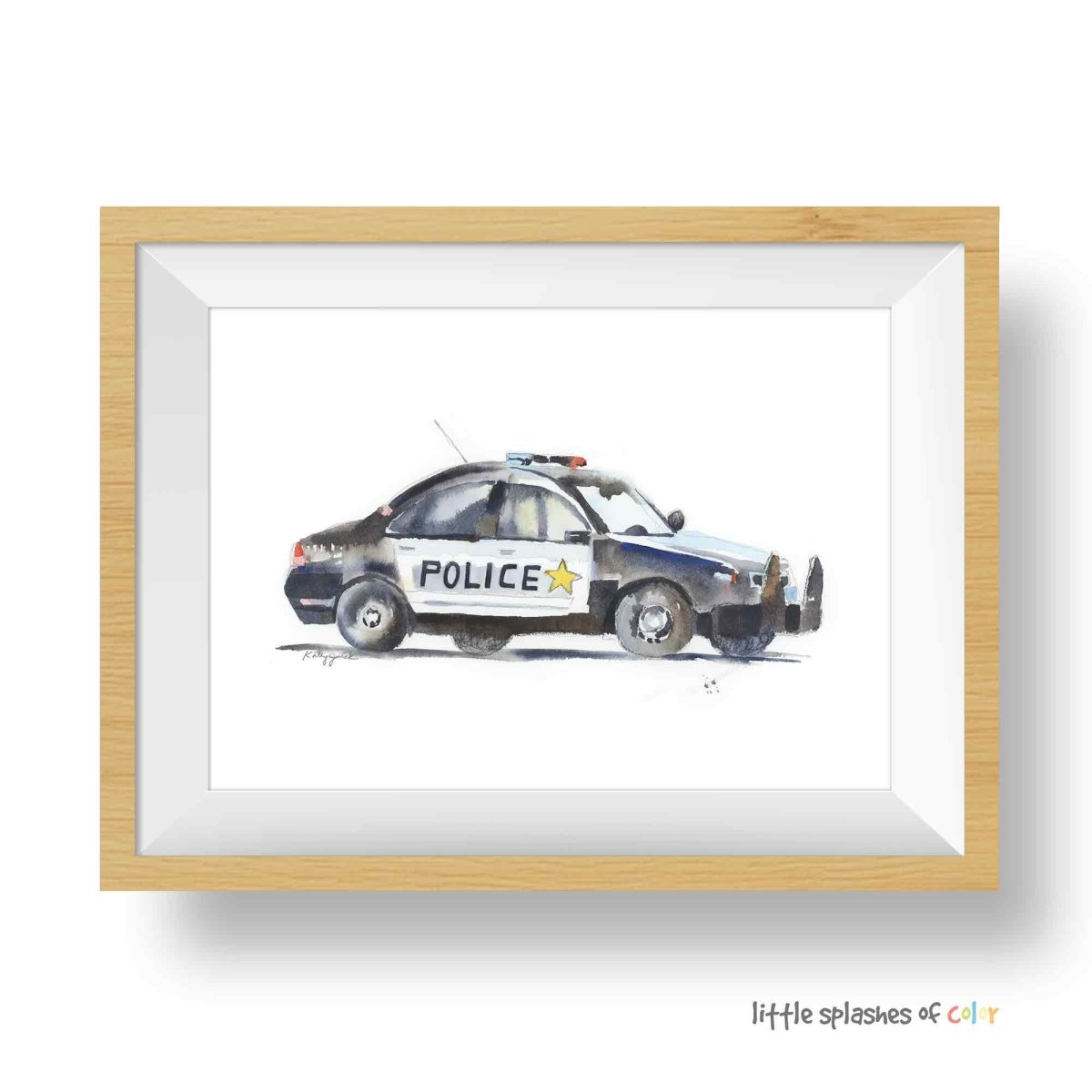 Police Car Print