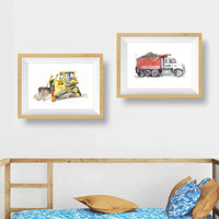 Thumbnail for Red Dump Truck Print (download)