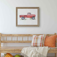 Thumbnail for red truck wall art for farmhouse