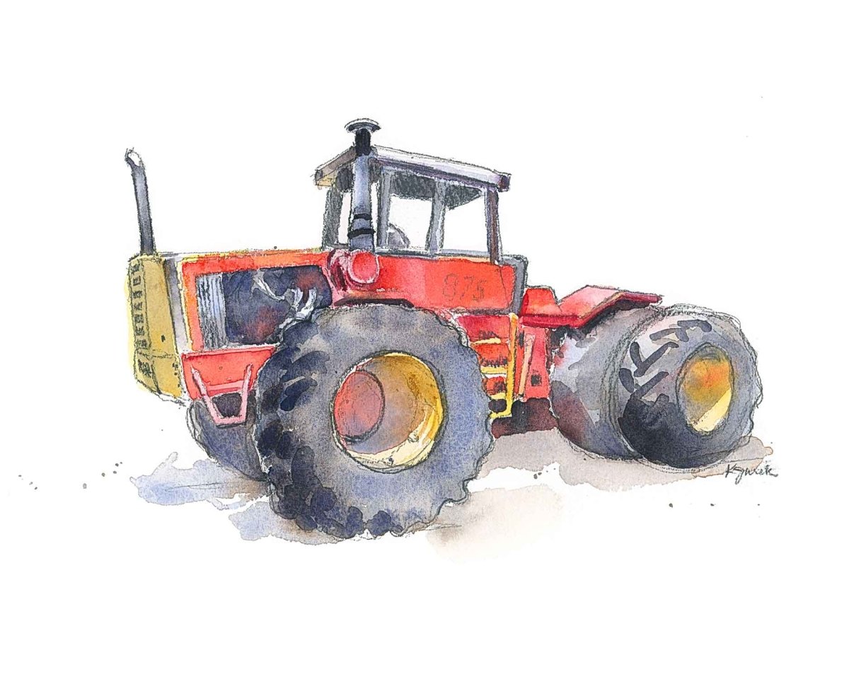 Versatile tractor wall art