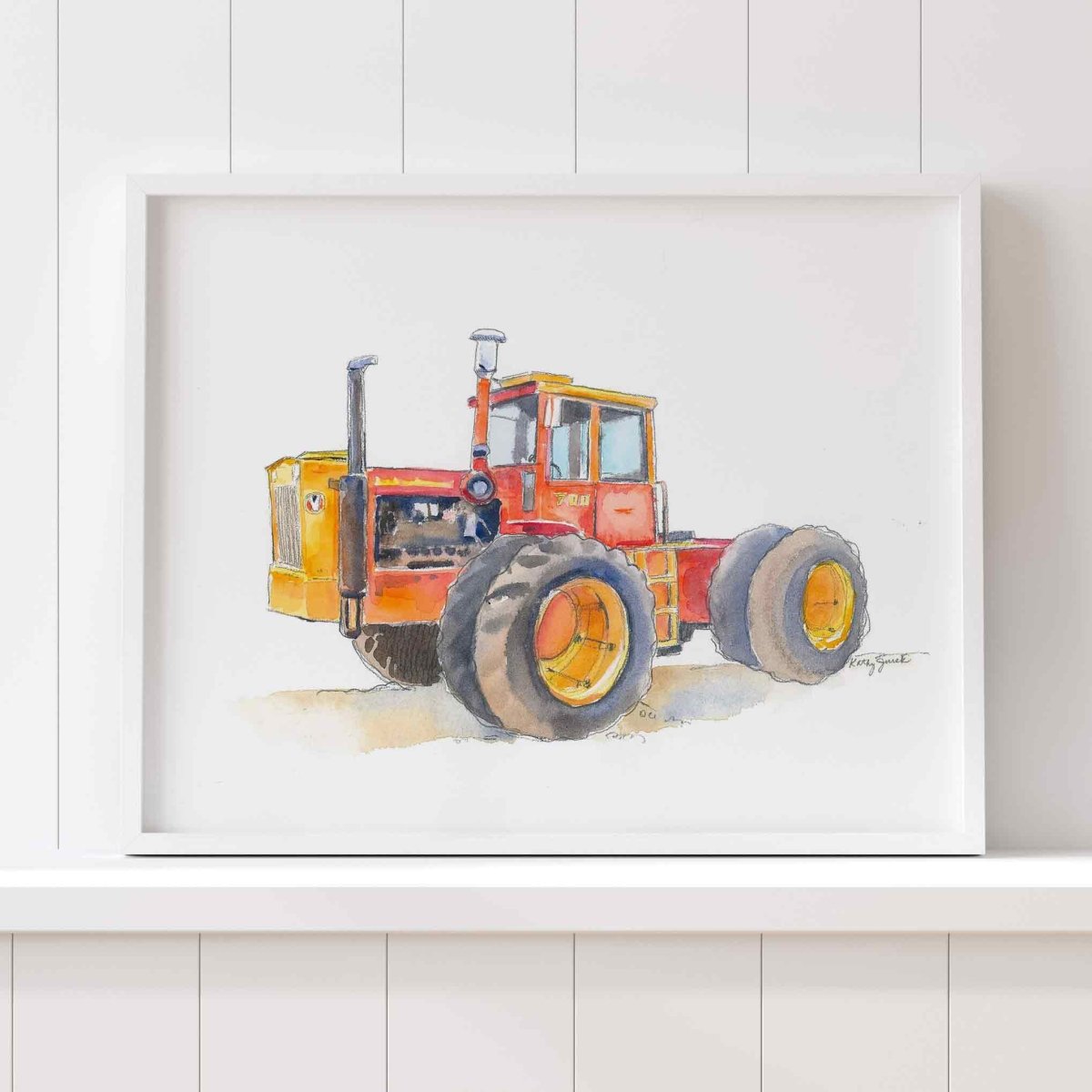 Red Tractor Print #14 (download)