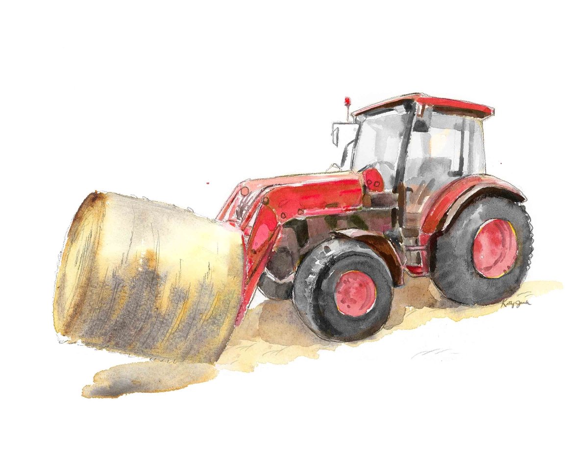 Red Tractor Print #16