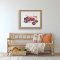 Thumbnail for red tractor print for living room