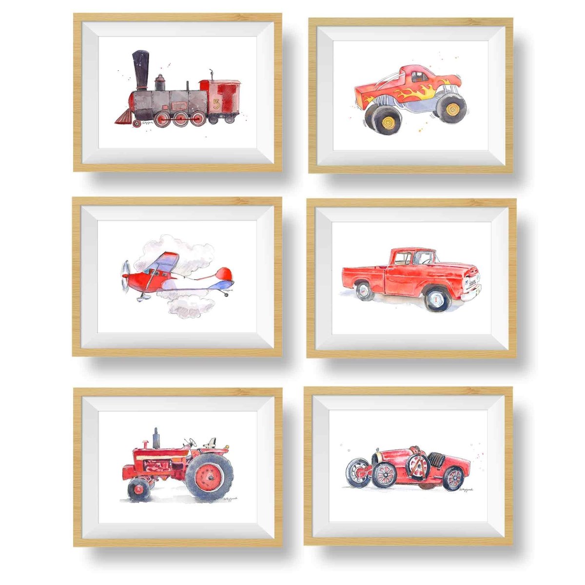 transportation wall art for toddlers
