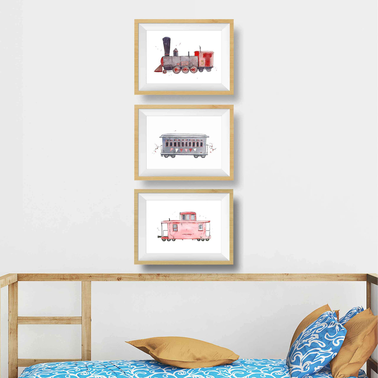 Red Train Print (download)