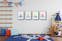 Thumbnail for Yellow Sailboat Print (download)
