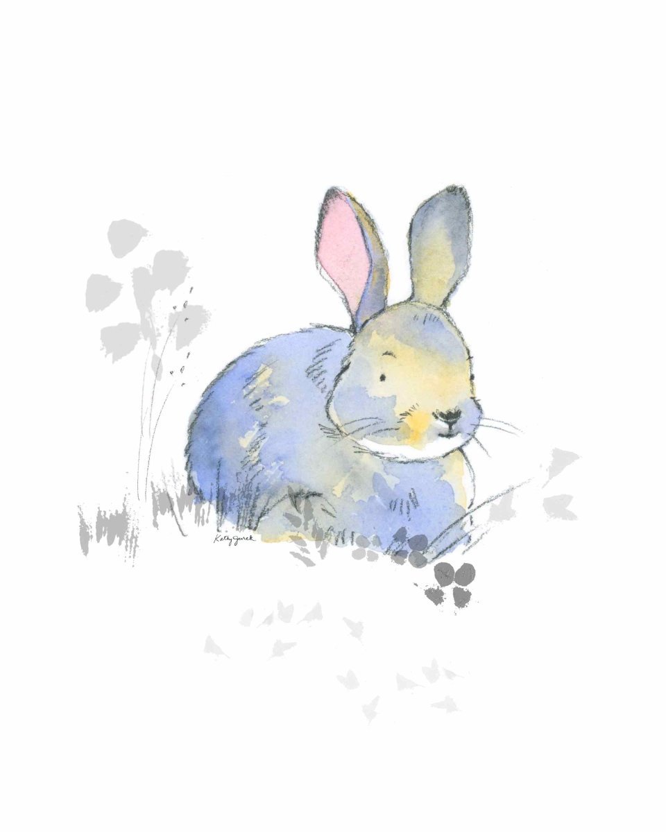 Sweet Woodland Bunny Print 5x7 in.