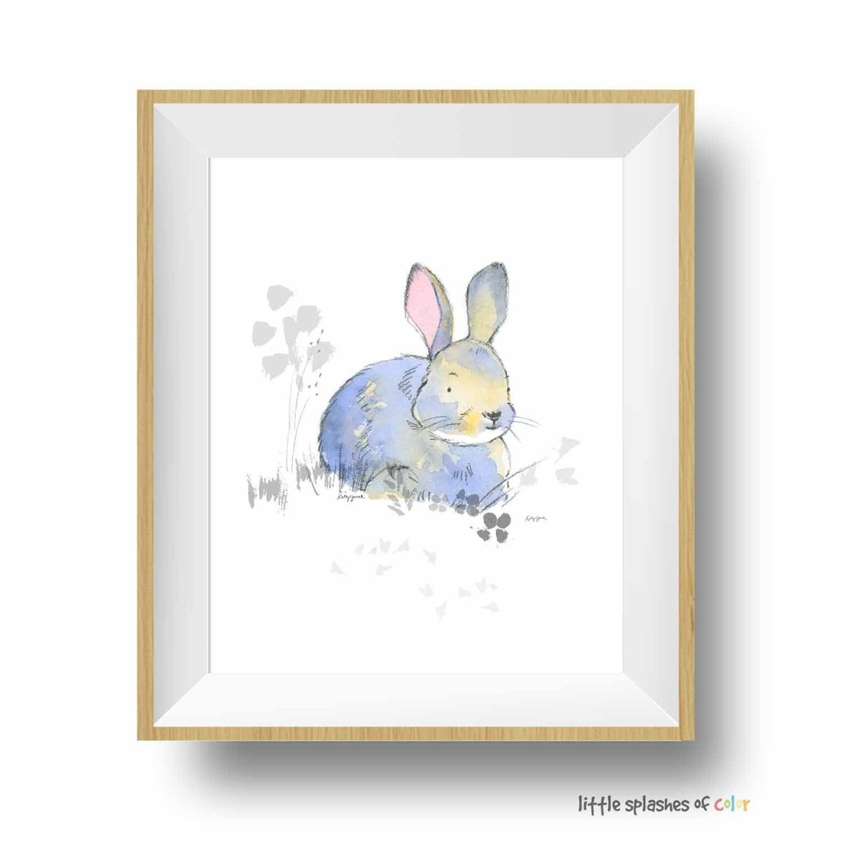 Sweet Woodland Bunny Print 5x7 in.