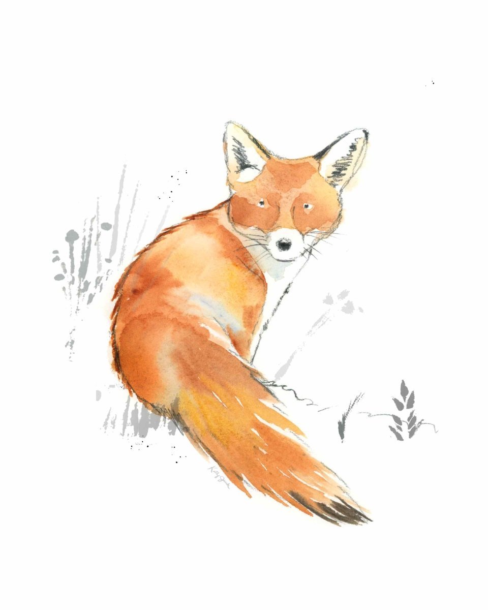 Sweet Woodland Fox Print