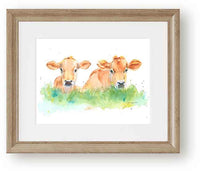 Thumbnail for watercolor cow print