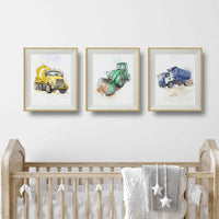 Thumbnail for Yellow Cement Mixer Truck Print (digital download)