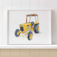 Thumbnail for Yellow Tractor Print #4